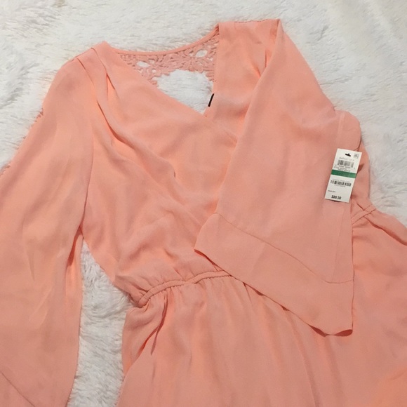 NWT Peach Romper Sz L - Picture 6 of 8